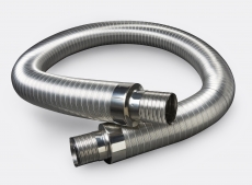 CONDUIT ISOLE FLEXIBLE INOX 100 INT ET166 EXT COUPE DE 10M