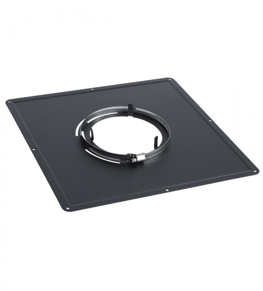 PLAQUE DE PROPRETE INOX NOIRE 300X300 80